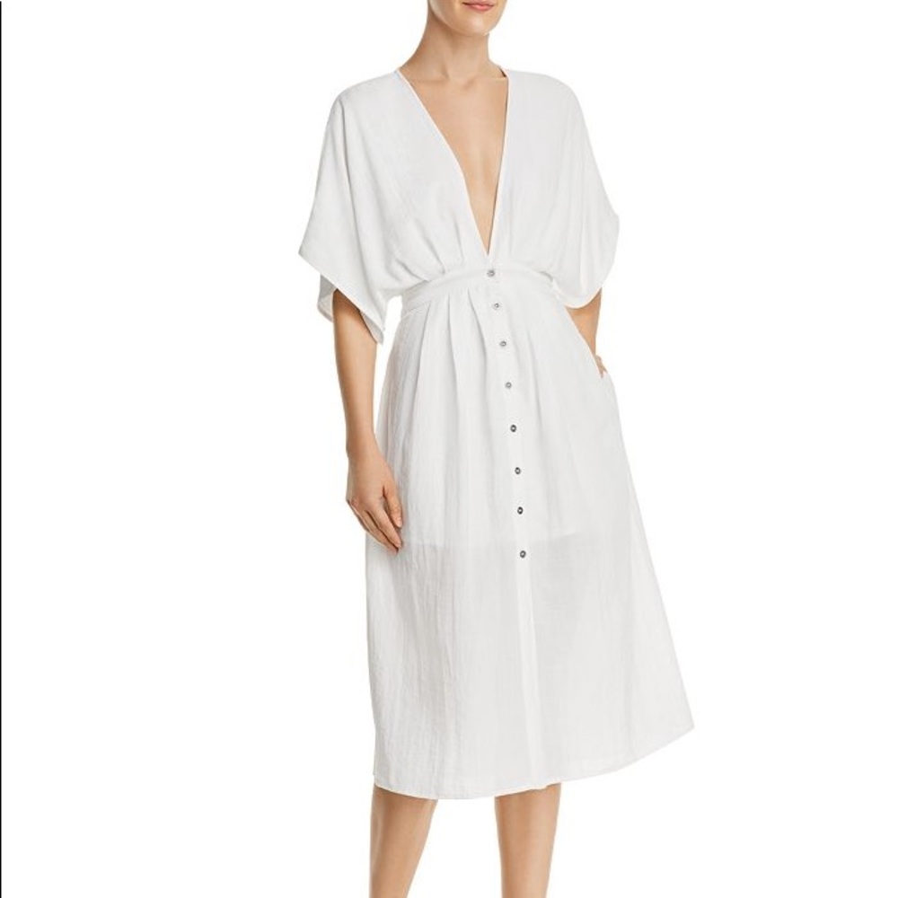 NWT Lost + Wander Poppy Midi Dress White XS